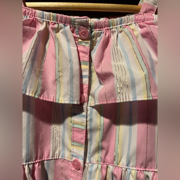 Penelope Mack Pink Striped Sundress, 6X - Picture 3 of 5
